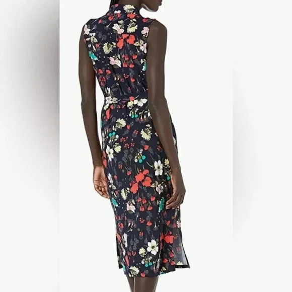 Tommy Hilfiger Blue Floral Sleeveless Button Down Dress - Picture 2 of 15